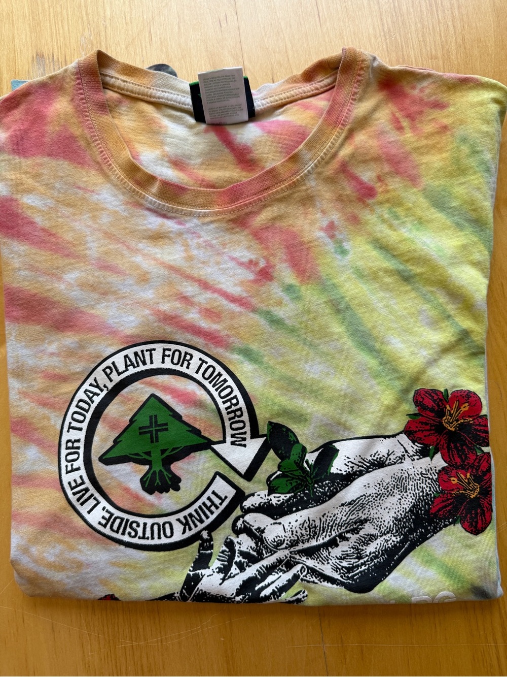 LRG Tie Dye T Shirt Mens Large Multicolor Graphic Streetwear Skate Tee